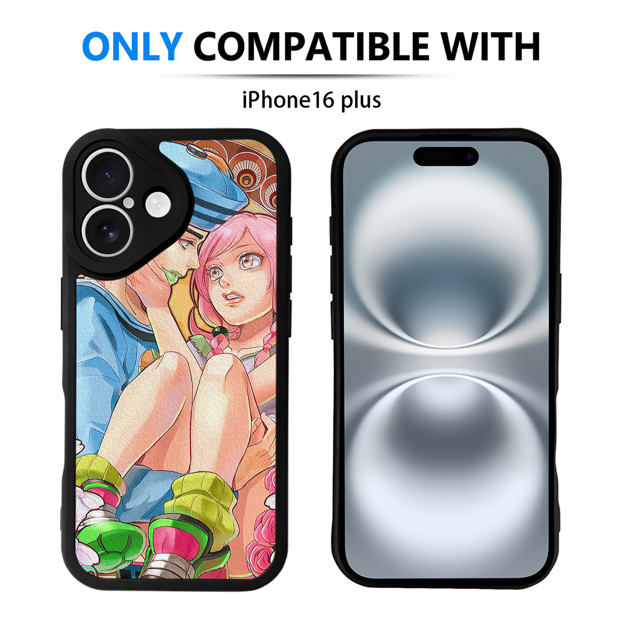 （画像用） ジョジョの奇妙な冒険 JoJo's Bizarre Adventure 【iPhone 16シリーズ対応】シリコンスマホケース（レザー調） 材質：シリコン
